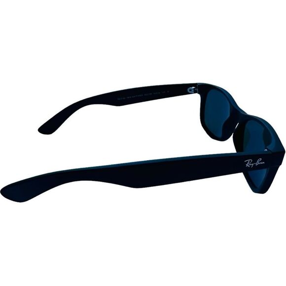 RAY-BAN Polarized Sunglasses New Wayfarer RB 2132 6607/78 Matte (Dark) Blue EUC - Picture 3 of 13
